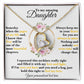 To My Daughter - Personalized Love and Light Heart Necklace Gift-[Heartfelt Family Gift]