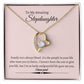 Stepdaughter Heart Necklace Gift-[Heartfelt Family Gift]