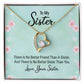 To My Sister Heart Necklace Gift-[Heartfelt Family Gift]