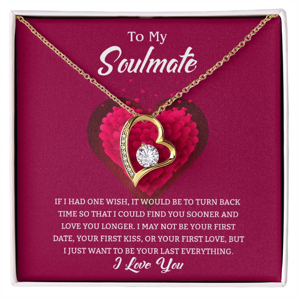 Soulmate Heart Necklace Gift-[Heartfelt Family Gift]