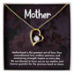 Mother Motherhood Heart Necklace Gift-[Heartfelt Family Gift]