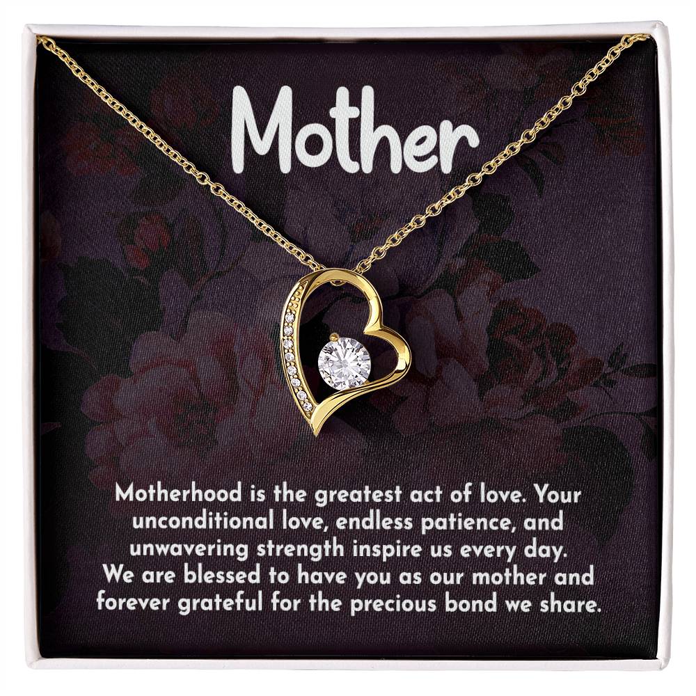 Mother Motherhood Heart Necklace Gift-[Heartfelt Family Gift]