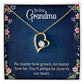 Multi Name Vertical Necklace_To our Grandma-Always close to our heart Heart Necklace Gift-[Heartfelt Family Gift]