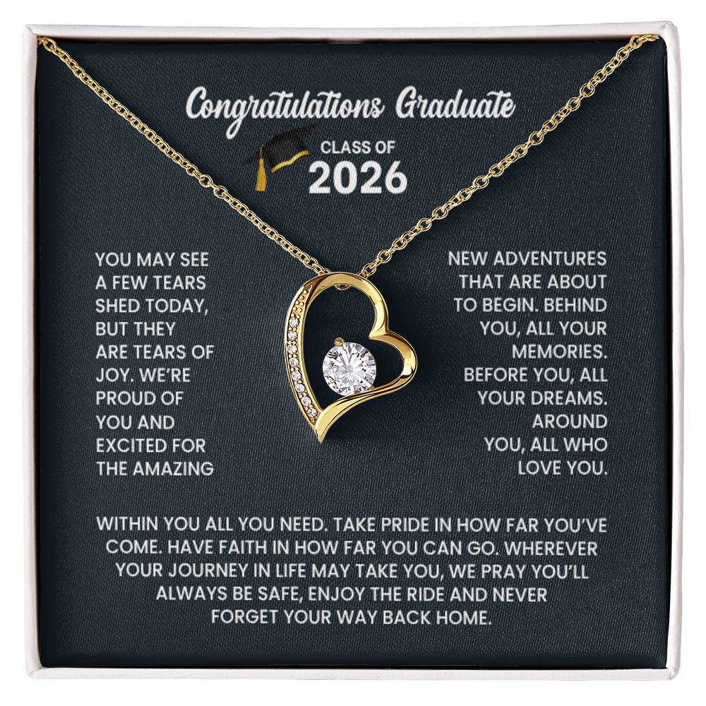Class of 2026 Graduation Necklace Gift