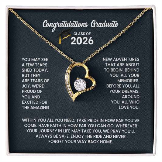 Class of 2026 Graduation Necklace Gift