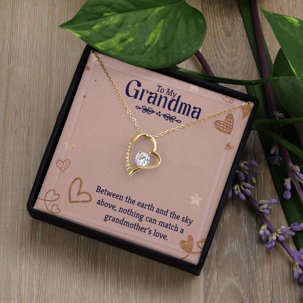 To my grandmother Heart Necklace Gift-[Heartfelt Family Gift]
