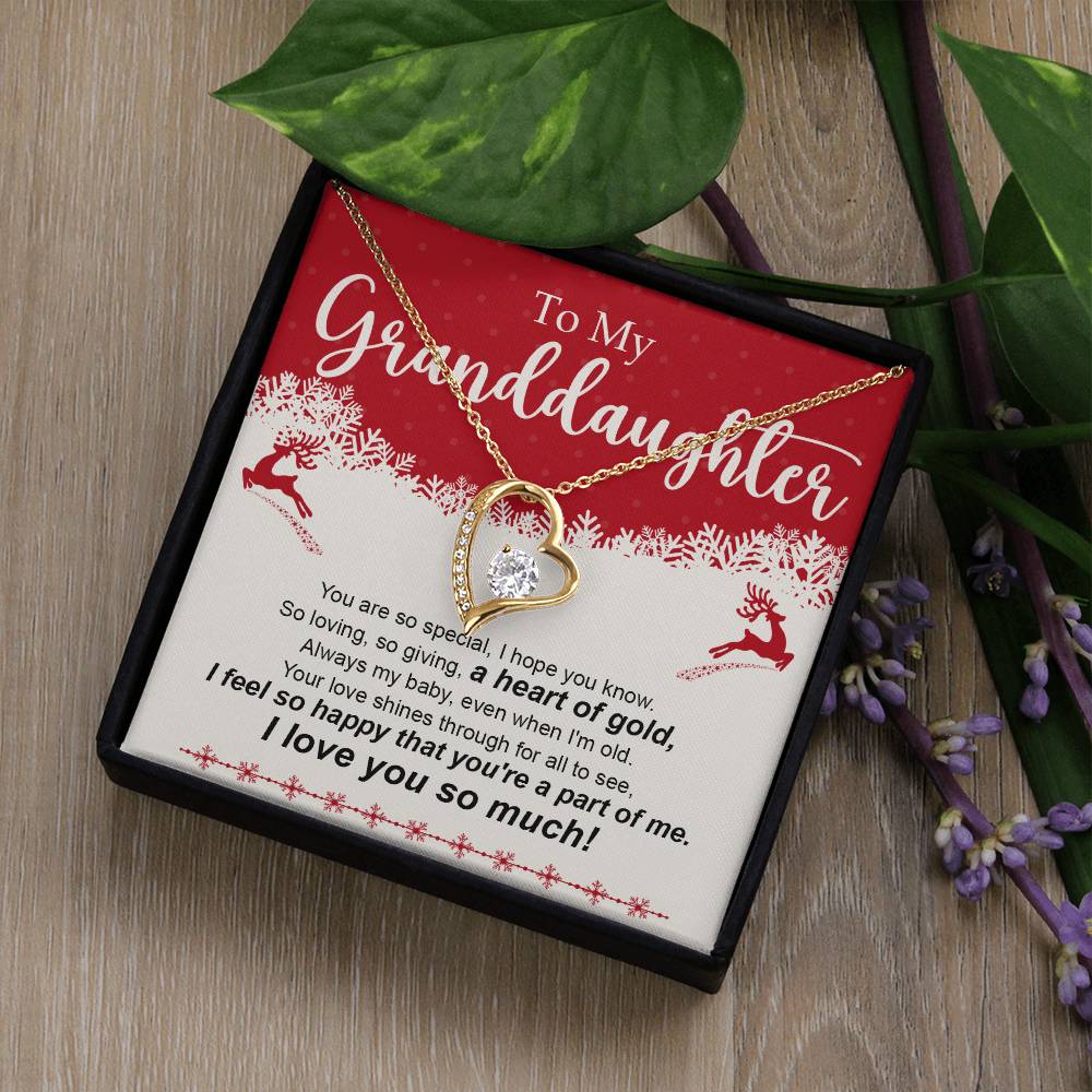 Granddaughter Necklace - Christmas and Birthday Gift for Her-[Heartfelt Family Gift]