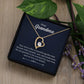 To My Grandma - Your Love Is Like A Beautiful Garden Heart Necklace Gift-[Heartfelt Family Gift]