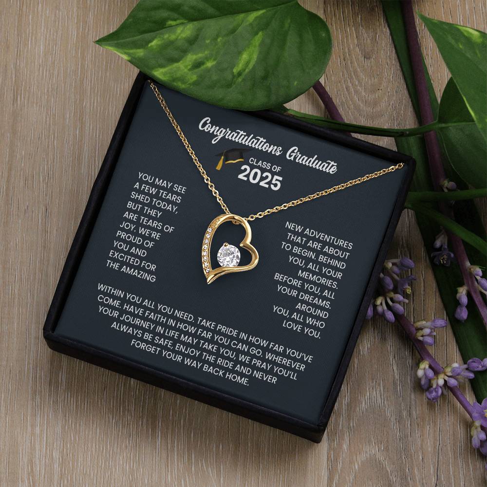 Class of 2026 Graduation Necklace Gift - Heart