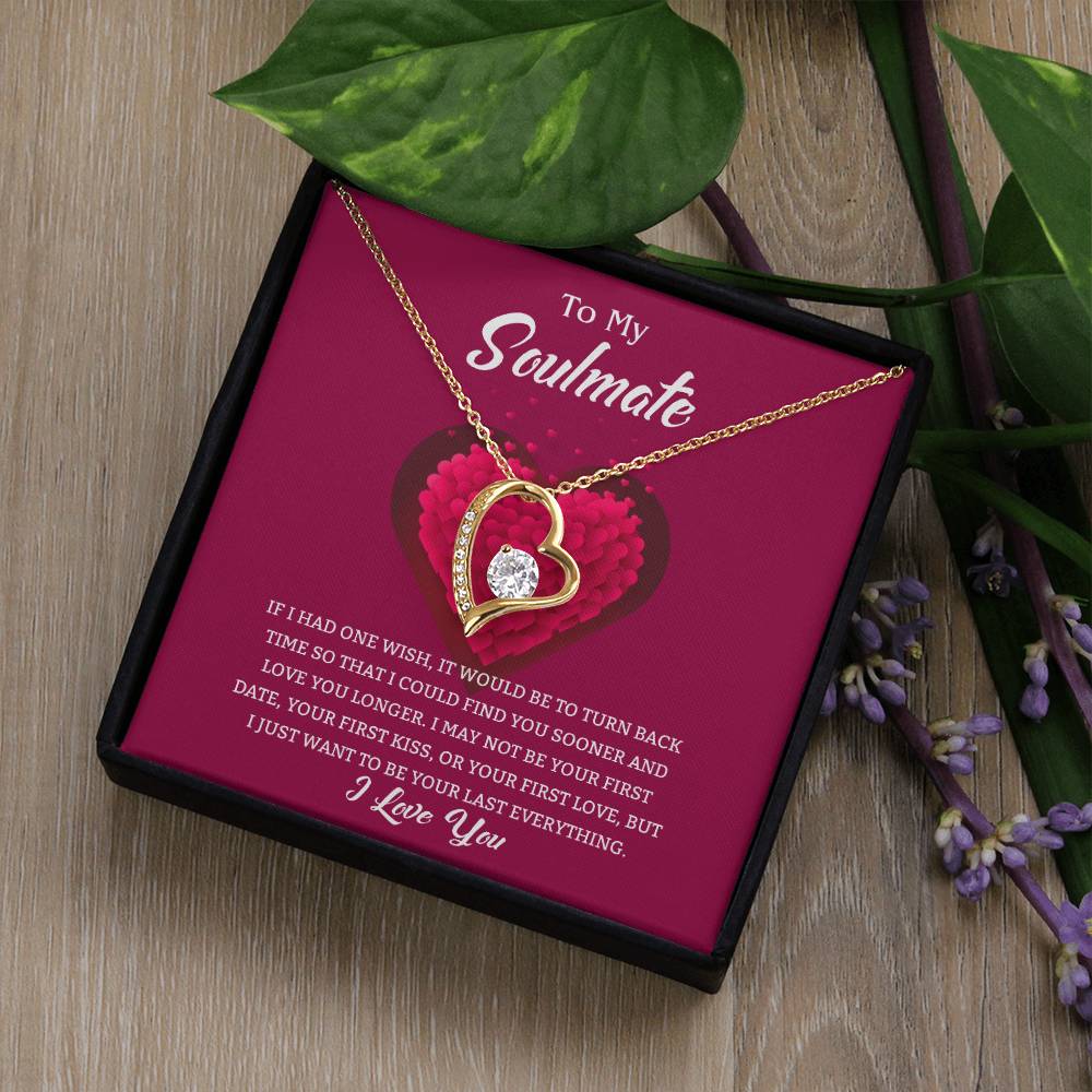 Soulmate Heart Necklace Gift-[Heartfelt Family Gift]