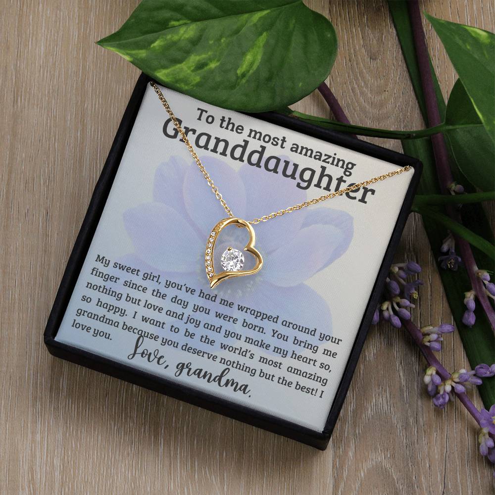 Granddaughter Necklace - ChristmasBirthday Gift - To My Granddaughter-[Heartfelt Family Gift]