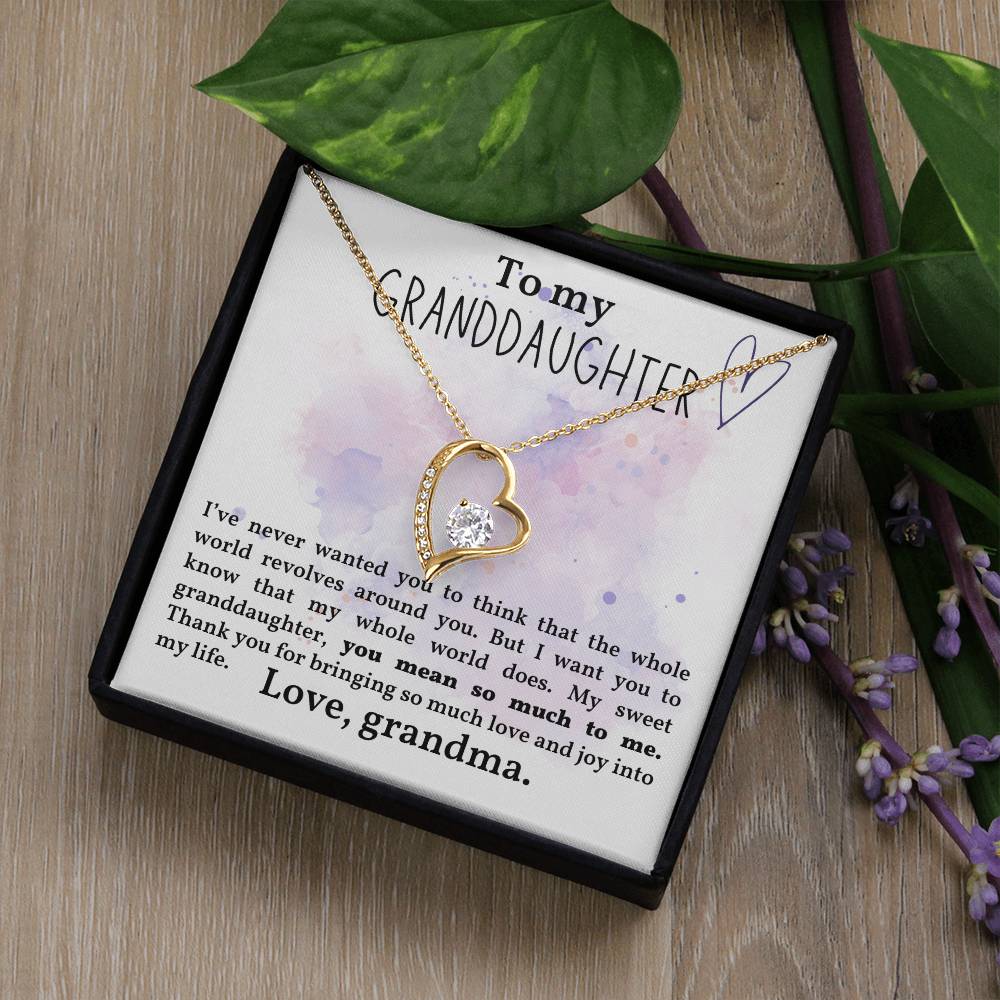 Granddaughter Necklace - Christmas  Birthday Gift for Granddaughter-[Heartfelt Family Gift]