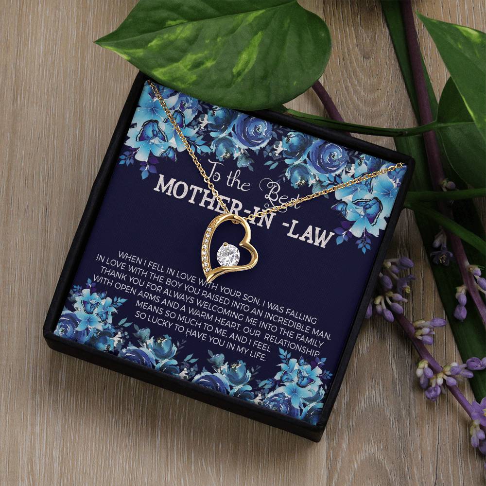 Mother in Law Heart Necklace Gift-[Heartfelt Family Gift]