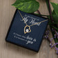 Owner of My Heart Heart Necklace Gift-[Heartfelt Family Gift]