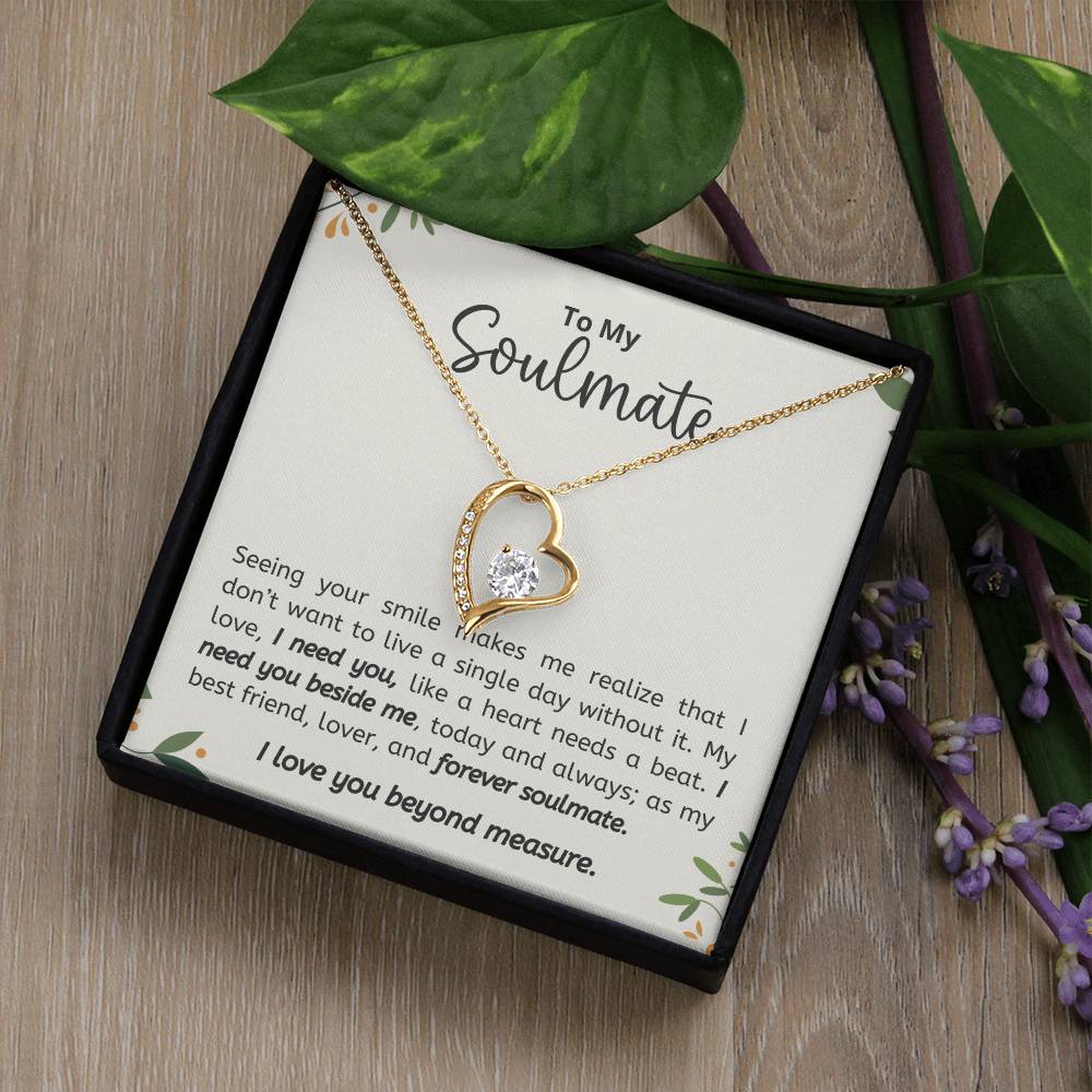 Personalized Soulmate Necklace  Perfect Gift for Her on Birthday Valentines Day or Christmas-[Heartfelt Family Gift]