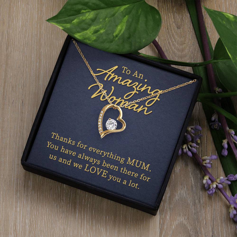 To An Amazing Women Heart Necklace Gift-[Heartfelt Family Gift]