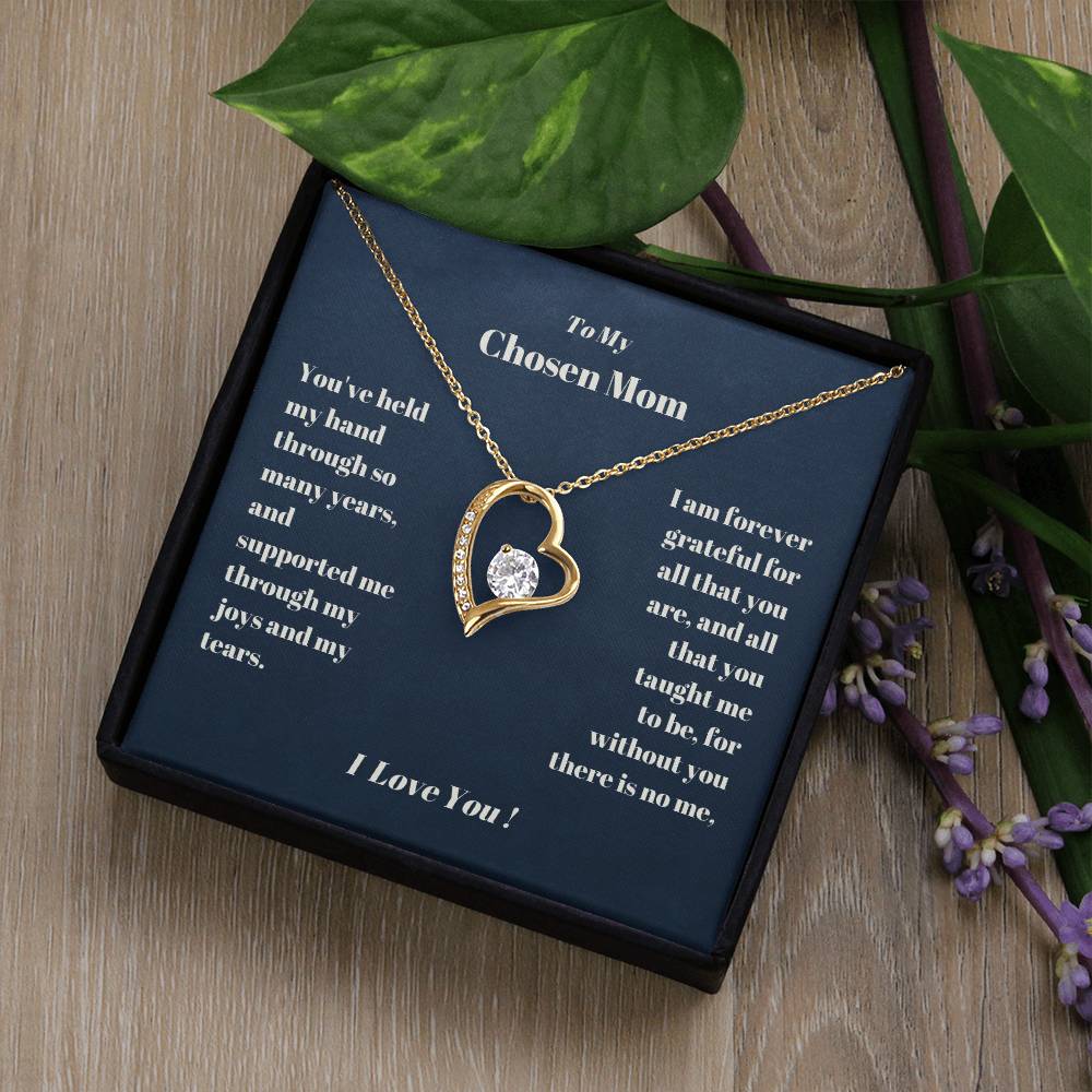 Chosen Mom Heart Necklace Gift-[Heartfelt Family Gift]