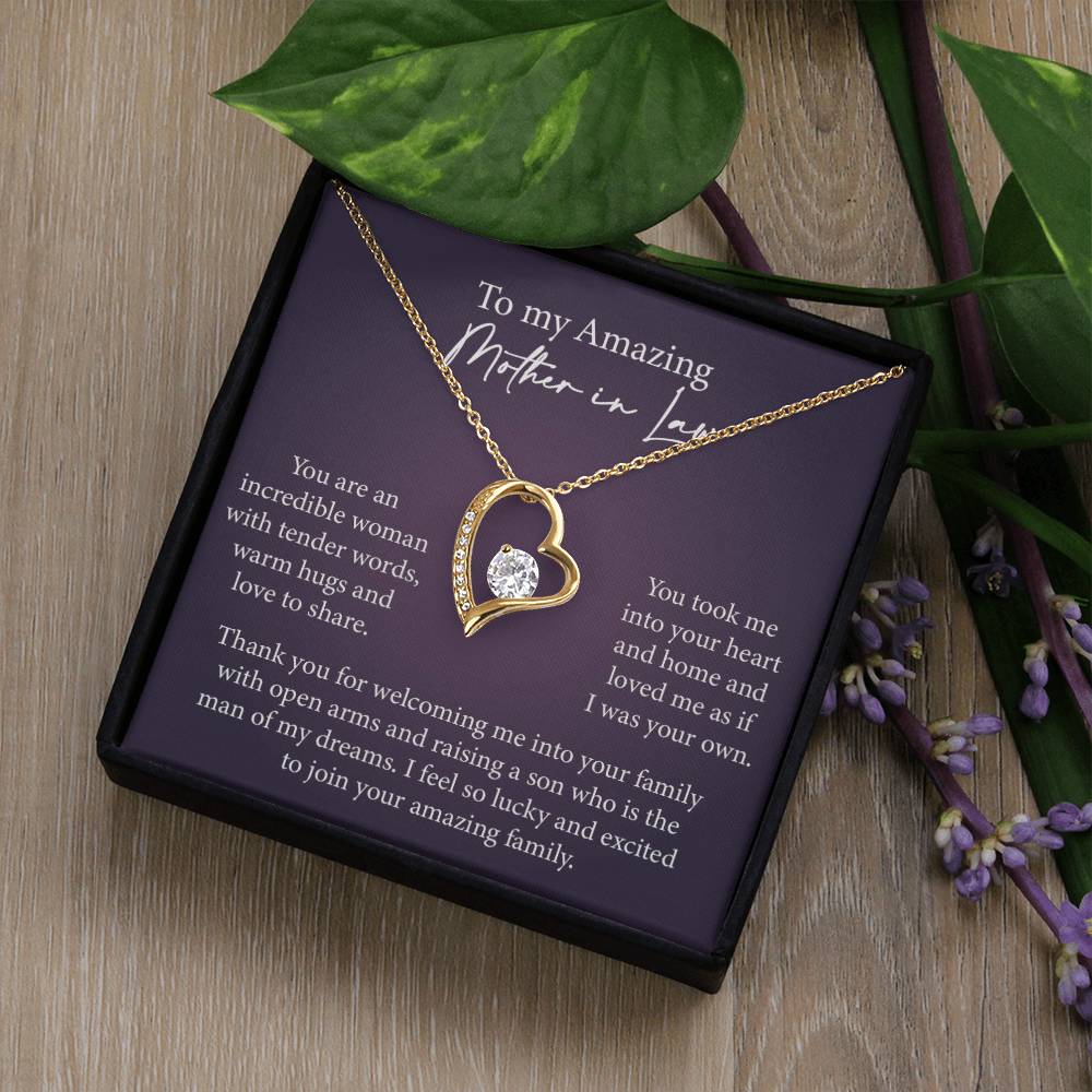 Mother in Law Heart Necklace Gift-[Heartfelt Family Gift]