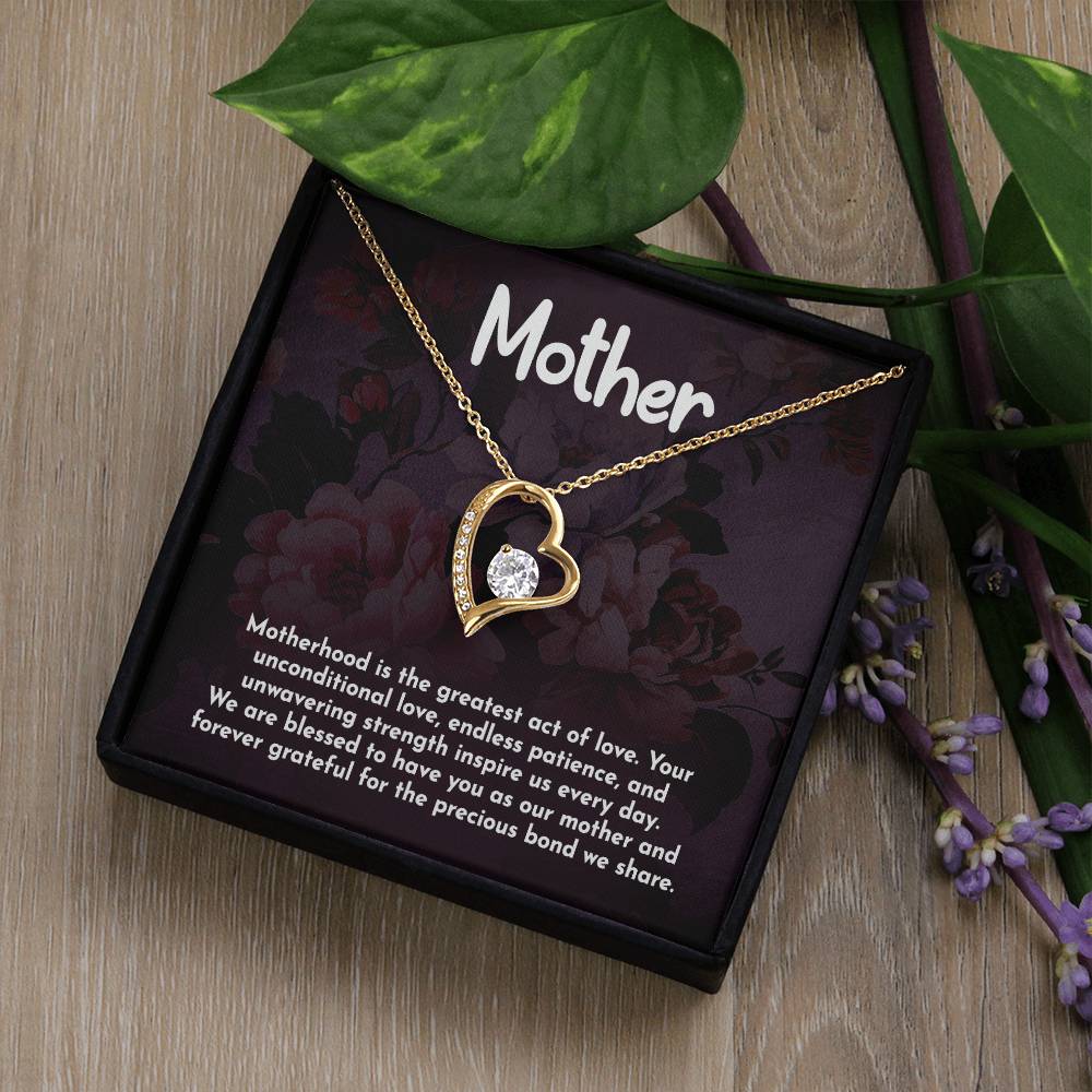 Mother Motherhood Heart Necklace Gift-[Heartfelt Family Gift]