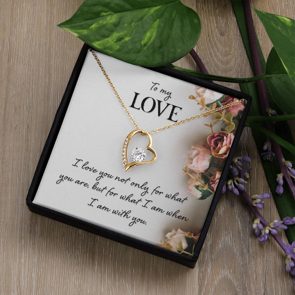 To My Love Floral Heart Necklace Gift-[Heartfelt Family Gift]