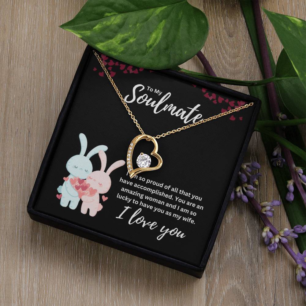 To my Soulmate Heart Necklace Gift-[Heartfelt Family Gift]