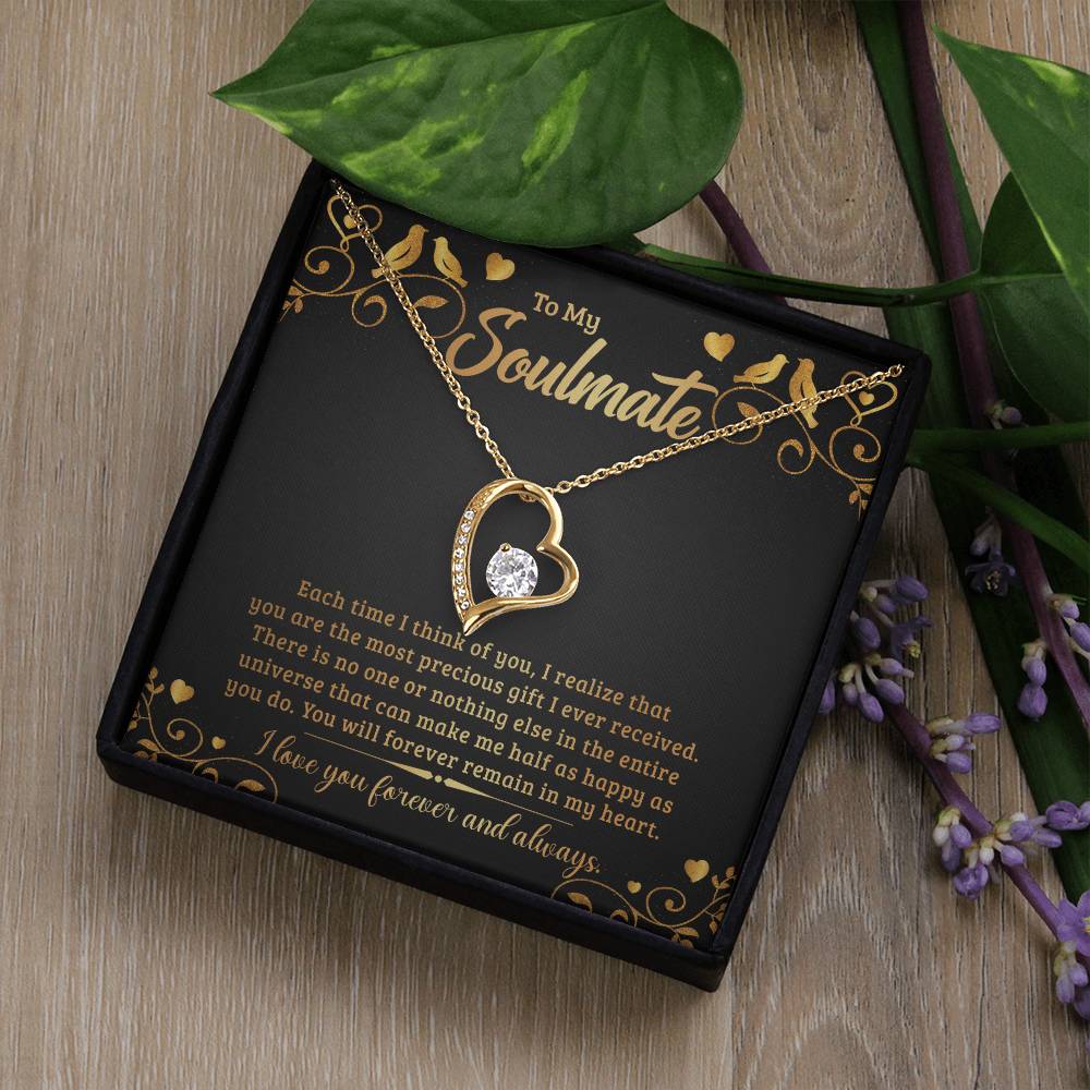 To My Soulmate  Heart Necklace Gift-[Heartfelt Family Gift]