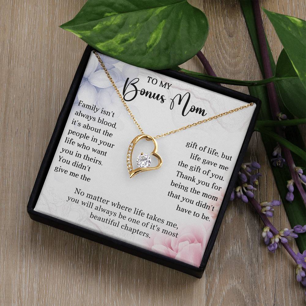 Stepmother Heart Necklace Gift