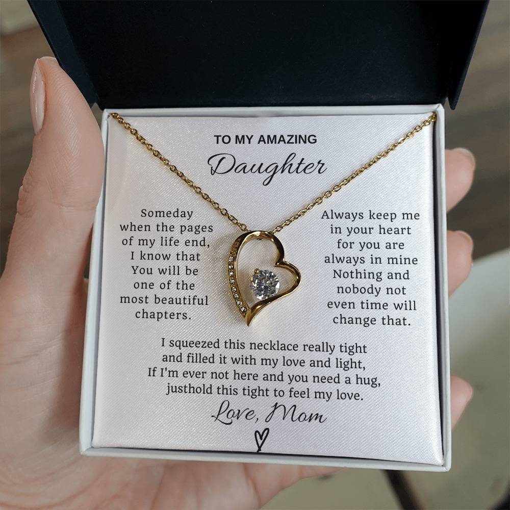 To My Daughter Forever Love  Necklace
