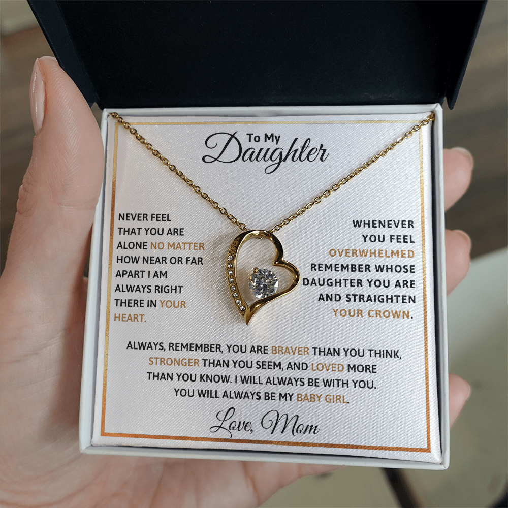 To My Daughter Forever Love Necklace