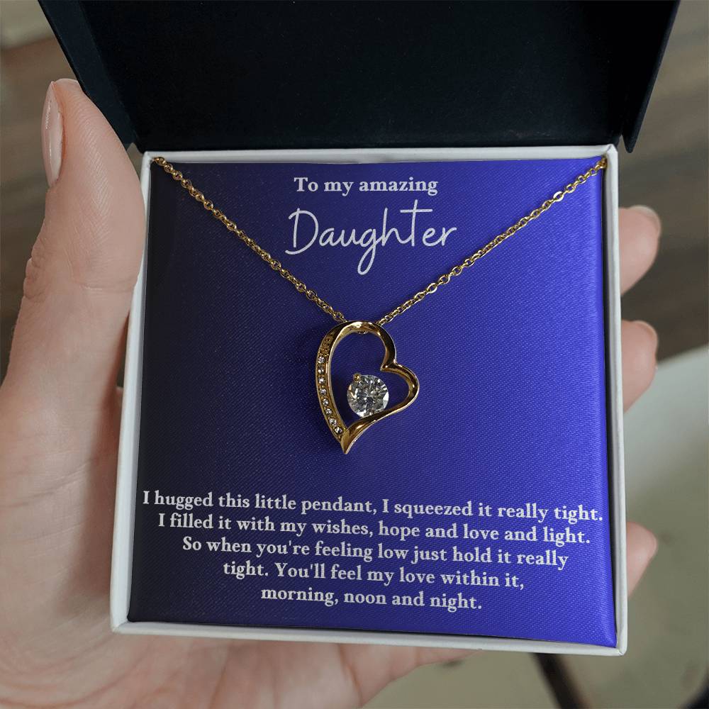To My Daughter Forever Love  Necklace