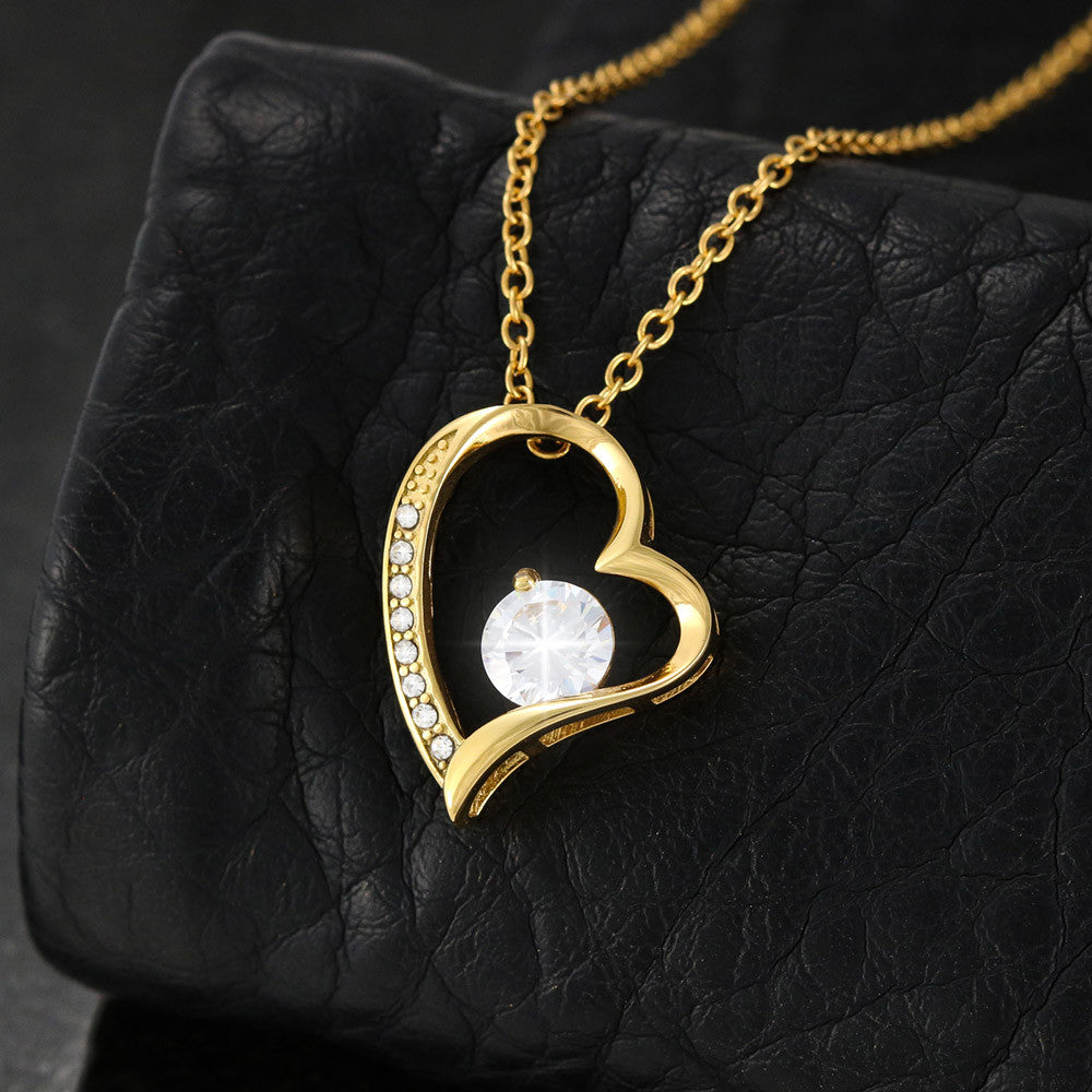 Stepdaughter Forever Love Heart Necklace-[Heartfelt Family Gift]