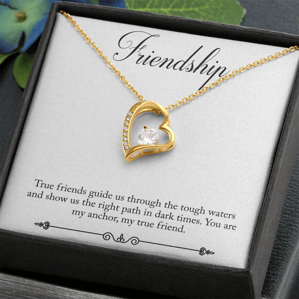 Friendship Heart Necklace Gift-[Heartfelt Family Gift]