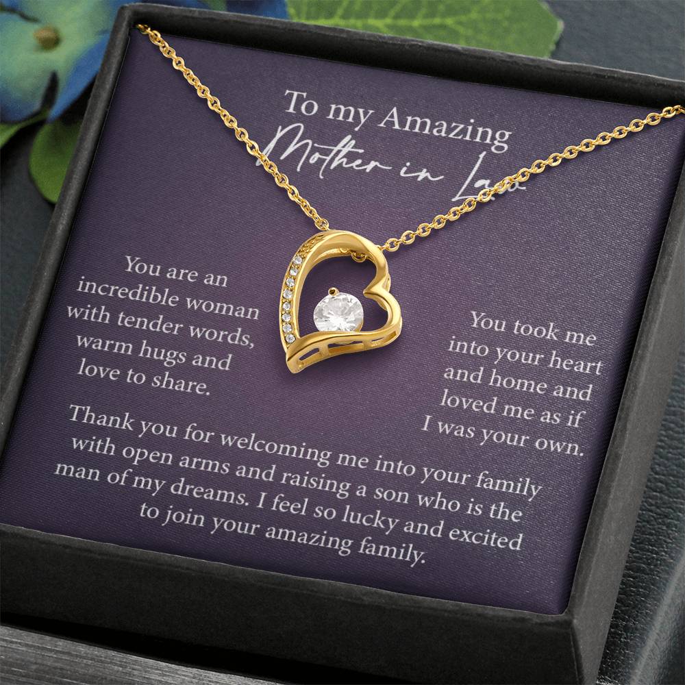 Mother in Law Heart Necklace Gift-[Heartfelt Family Gift]