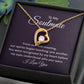 To My Soulmate Heart Necklace Gift for Wife-[Heartfelt Family Gift]