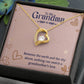 To my grandmother Heart Necklace Gift-[Heartfelt Family Gift]