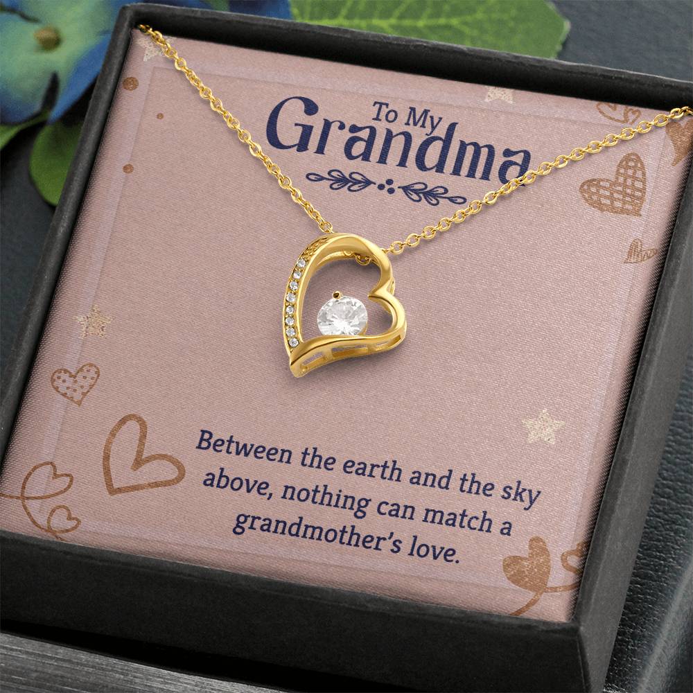 To my grandmother Heart Necklace Gift-[Heartfelt Family Gift]
