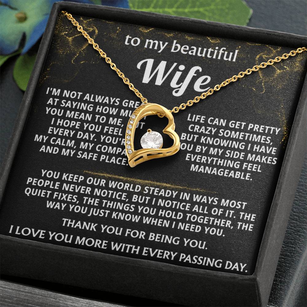 To My Wife, You are my calm, compass, and safe place.