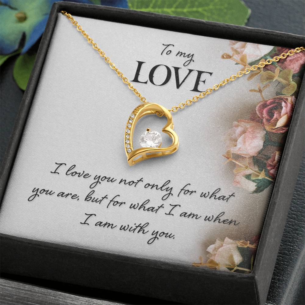 To My Love Floral Heart Necklace Gift-[Heartfelt Family Gift]