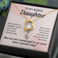 Stepdaughter My World Is A Brighter Place Heart Necklace Gift-[Heartfelt Family Gift]