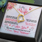 Wife and Heart Necklace - Perfect Gift for a Special OccasionSmiling Wife Heart Necklace - Thoughtful Gift for a Special Occasion-[Heartfelt Family Gift]