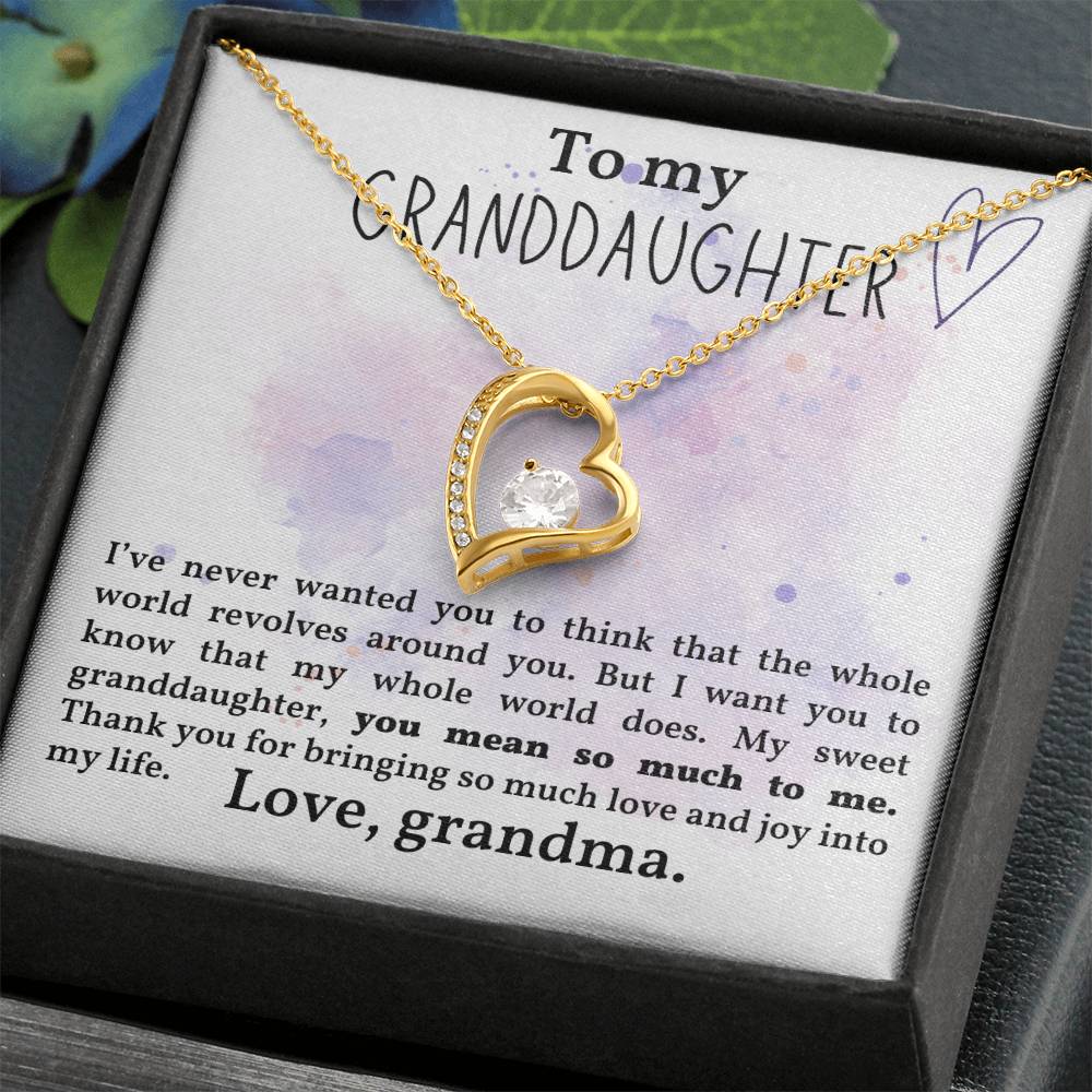 Granddaughter Necklace - Christmas  Birthday Gift for Granddaughter-[Heartfelt Family Gift]