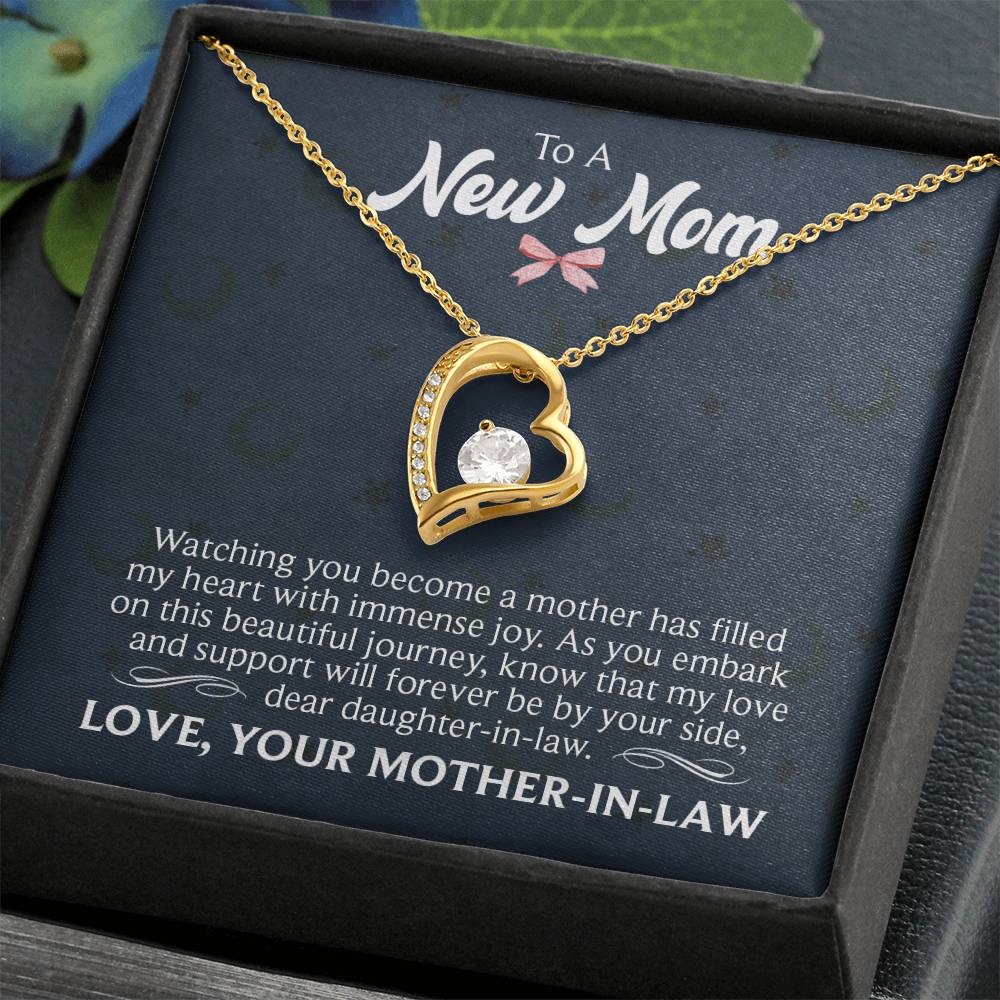 New mom Heart Necklace Gift-[Heartfelt Family Gift]