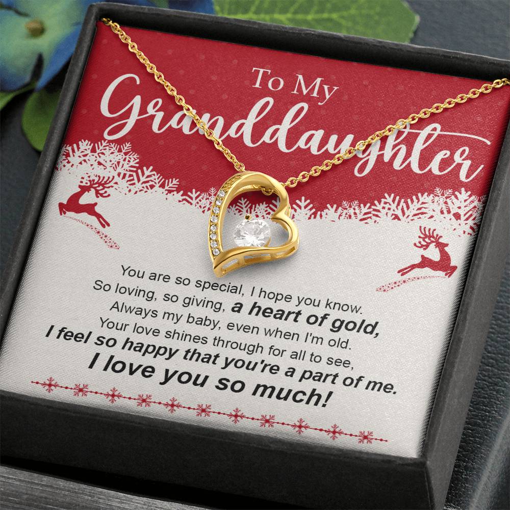 Granddaughter Necklace - Christmas and Birthday Gift for Her-[Heartfelt Family Gift]