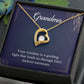 Grandma Guiding Light Heart Necklace Gift-[Heartfelt Family Gift]