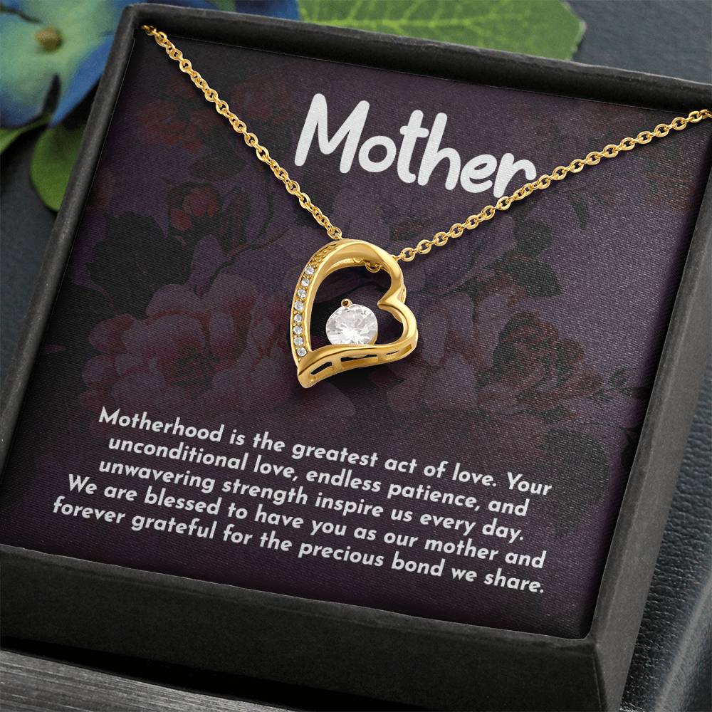 Mother Motherhood Heart Necklace Gift-[Heartfelt Family Gift]