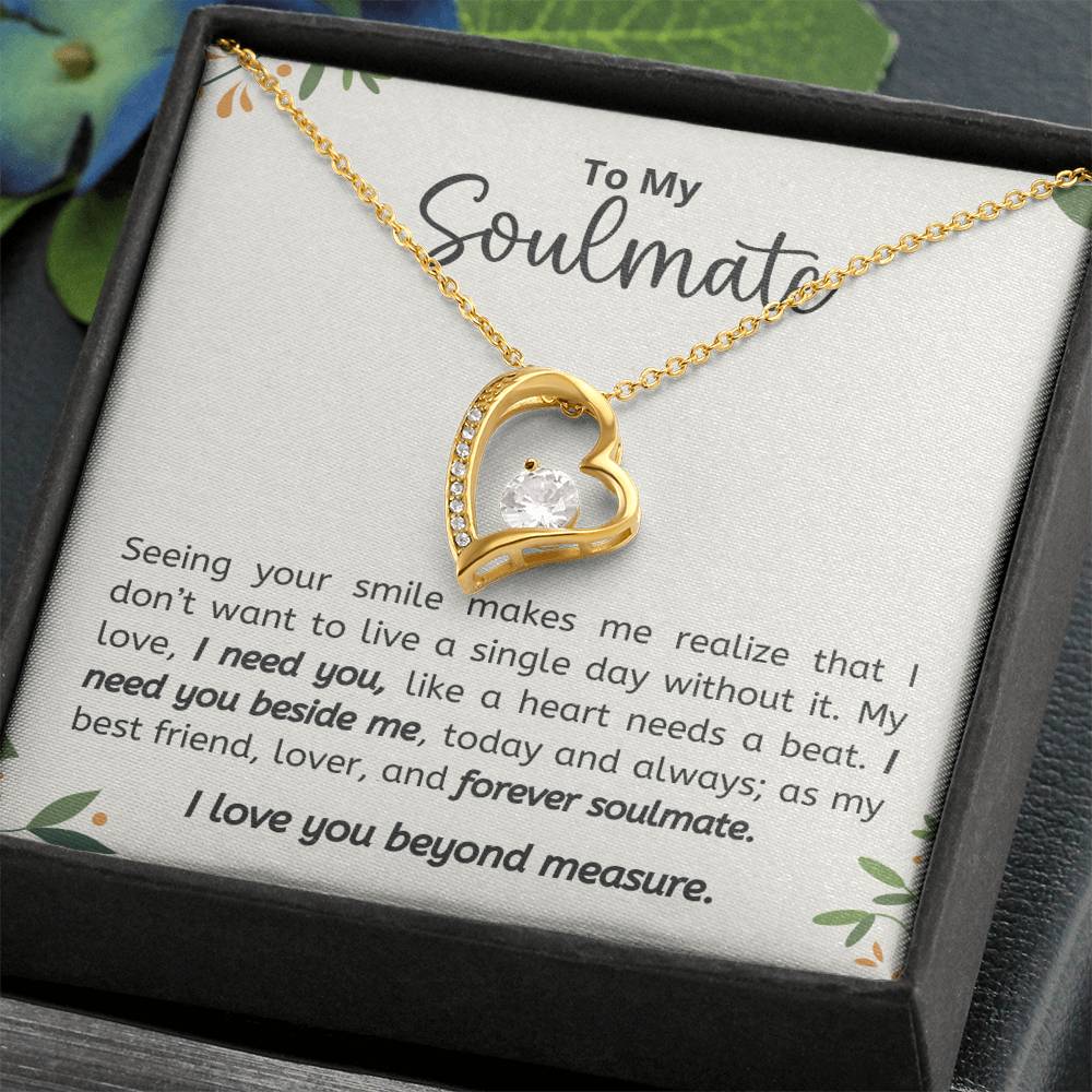 Personalized Soulmate Necklace  Perfect Gift for Her on Birthday Valentines Day or Christmas-[Heartfelt Family Gift]