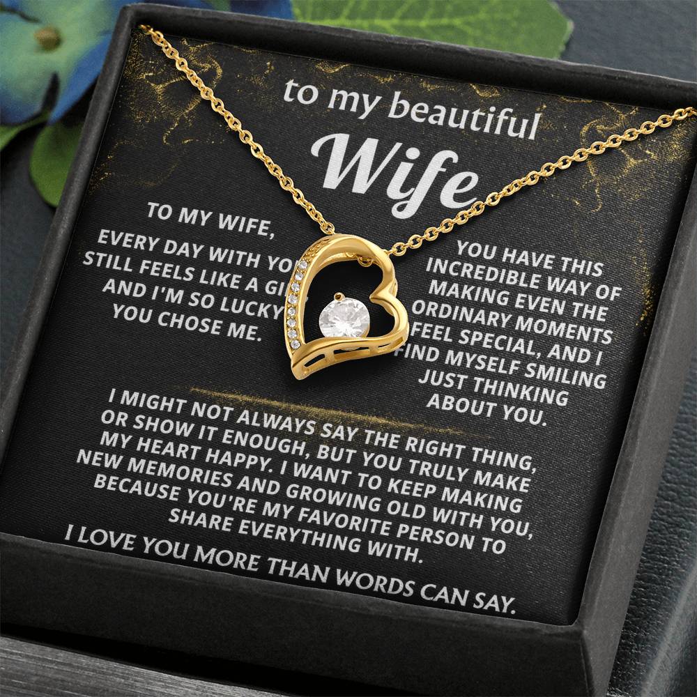 To My Wife, You make my heart happy.
