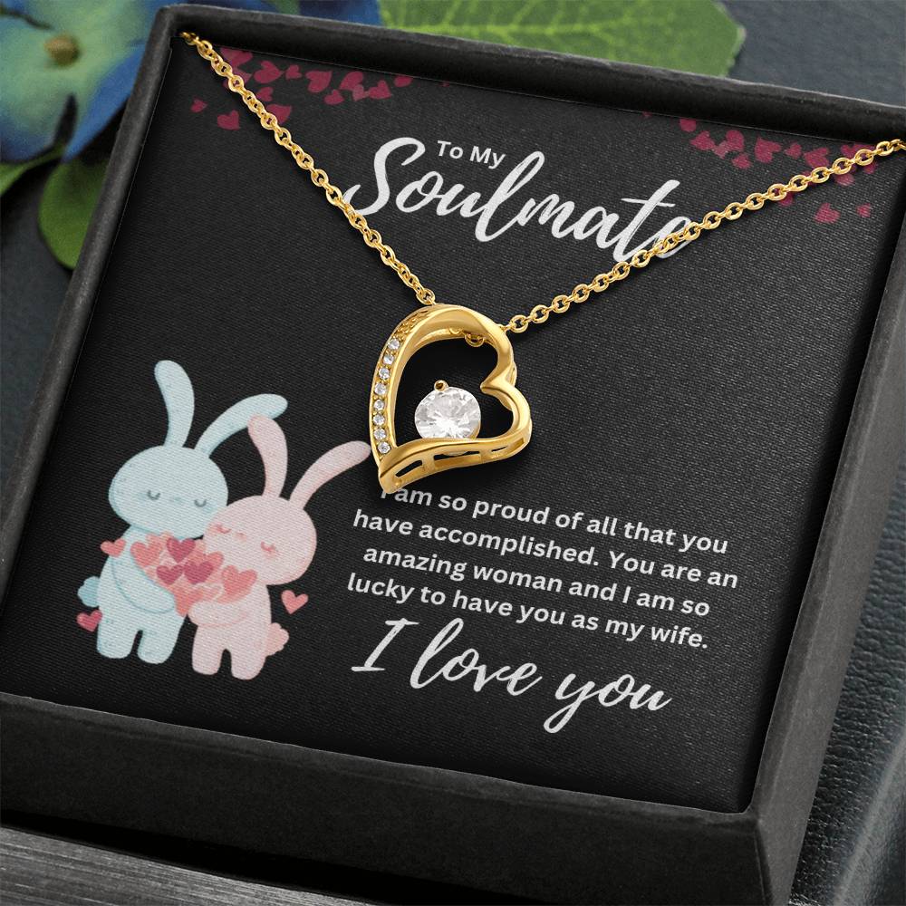 To my Soulmate Heart Necklace Gift-[Heartfelt Family Gift]