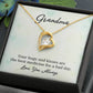 grandma - your hugs and kisses Heart Necklace Gift-[Heartfelt Family Gift]