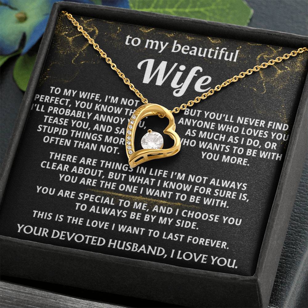 To My Wife, Wife, I choose you, always.